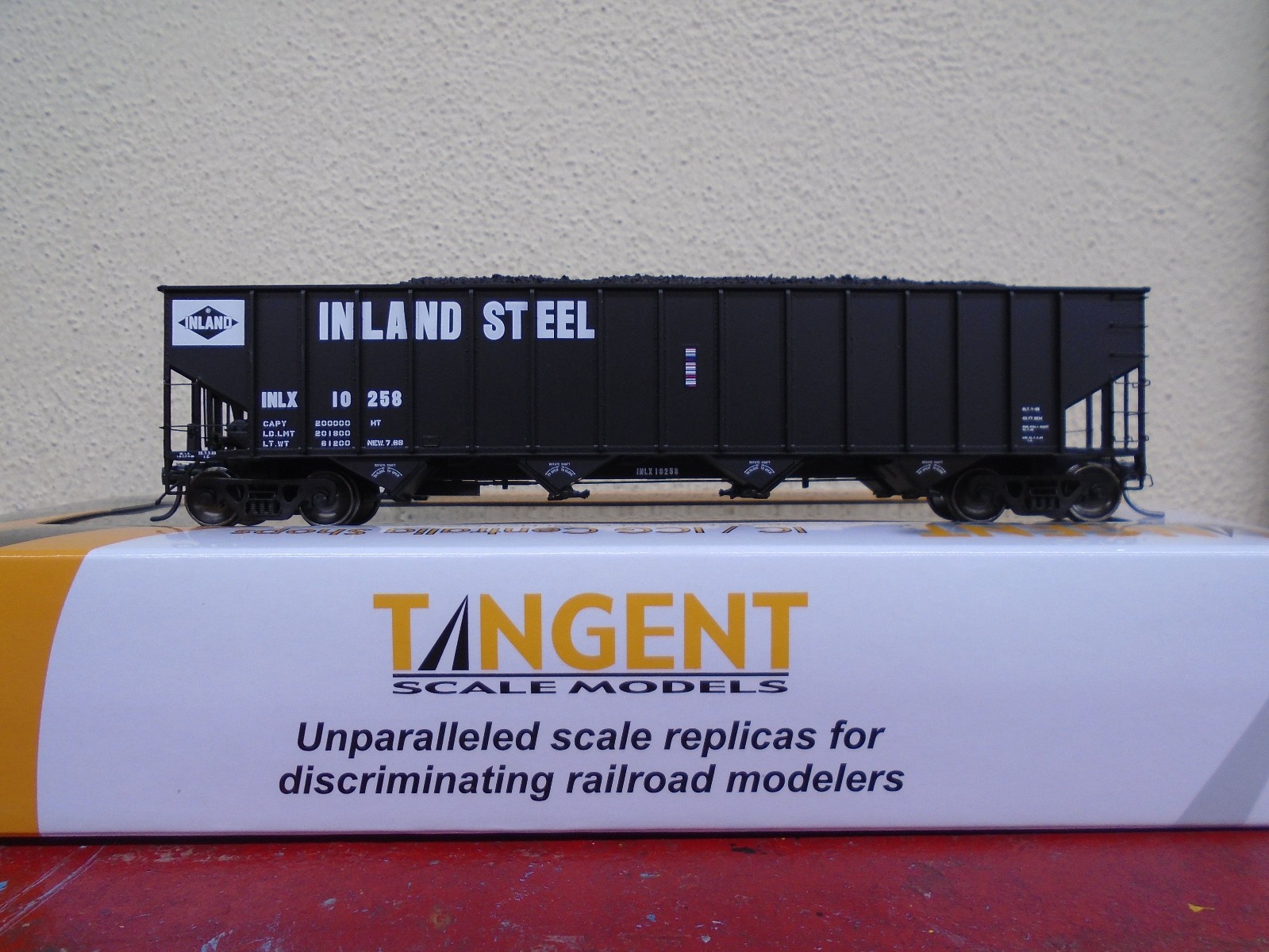 Tangent Scale Models Inland Steel Centralia Shops 3834cf Quad Coal Hopper 32111