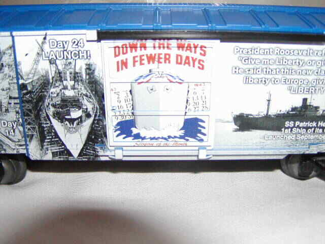 Lionel 1938240 Liberty Ship Box Car O 027 2019 Made U.S.A. WWII MIB New Sealed