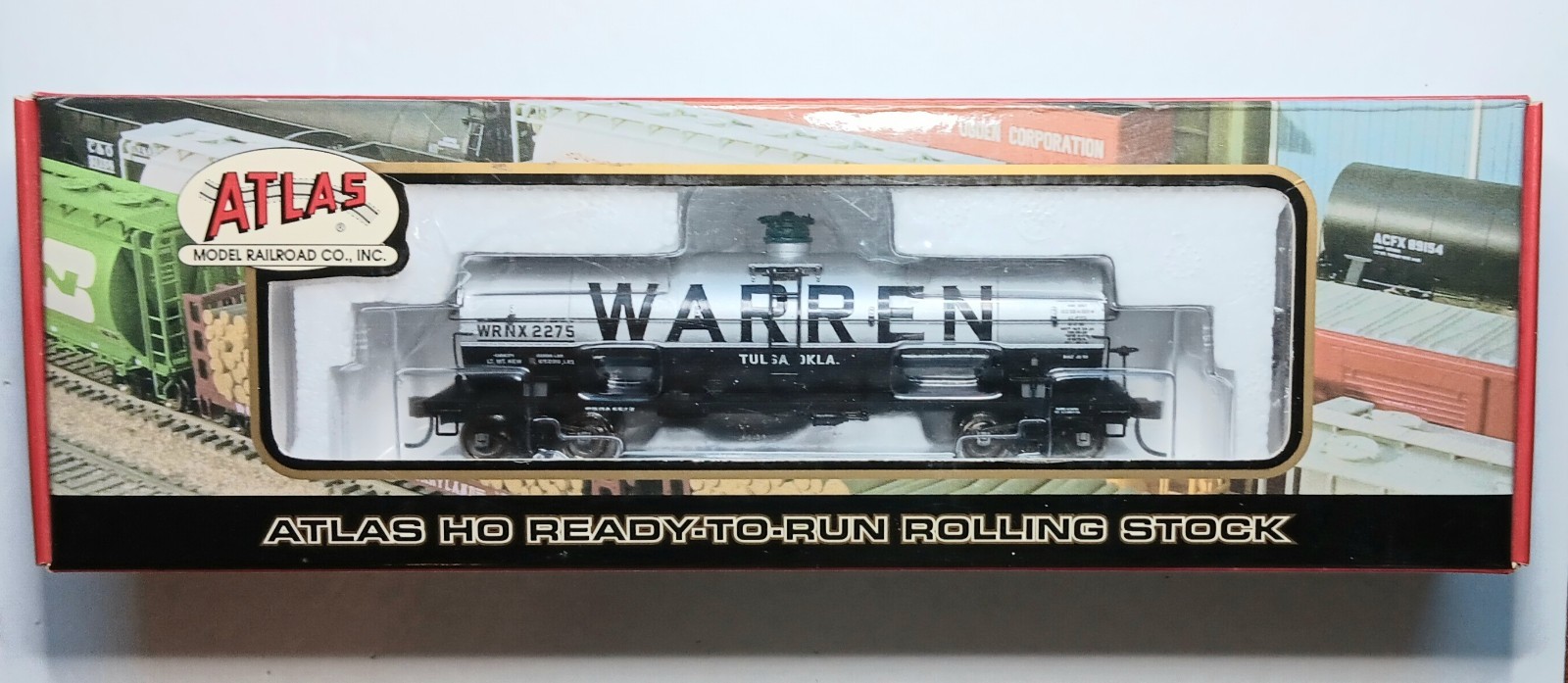 Atlas HO Scale 1032-1, 11,000 Gal Tank Car, Warren Petroleum, NIB