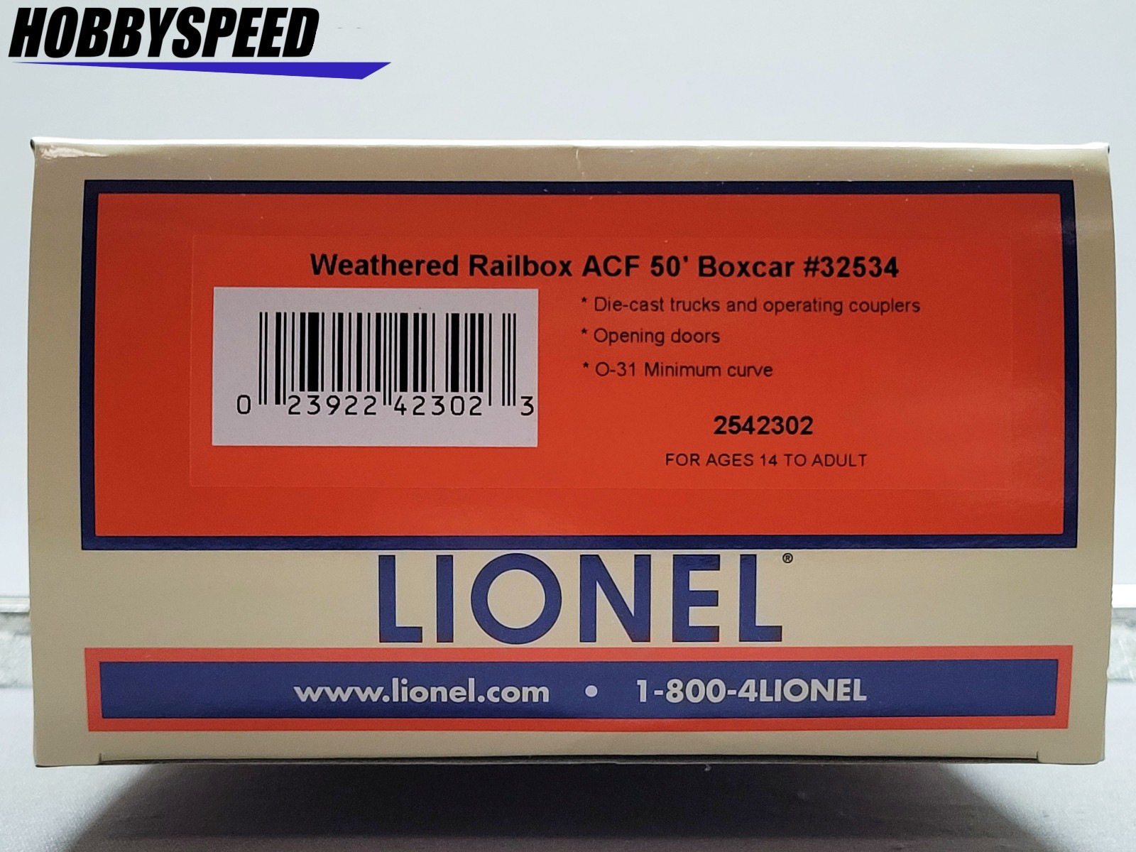 LIONEL WEATHERED RAILBOX ACF 50′ BOXCAR #32534 O GAUGE train freight 2542302 NEW