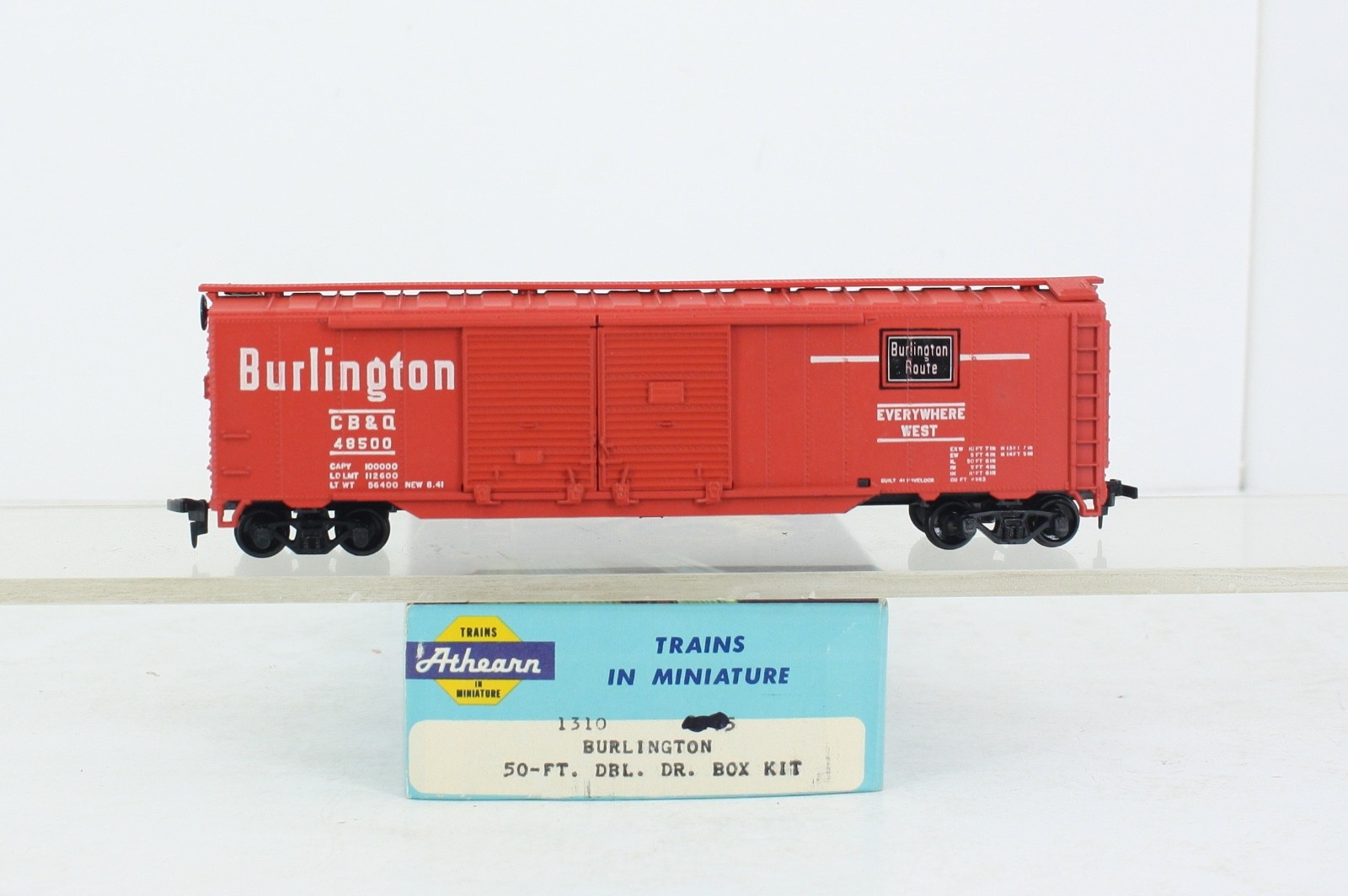 HO Athearn 1310 Burlington 50’ Double Door Box Car CB&Q 48500