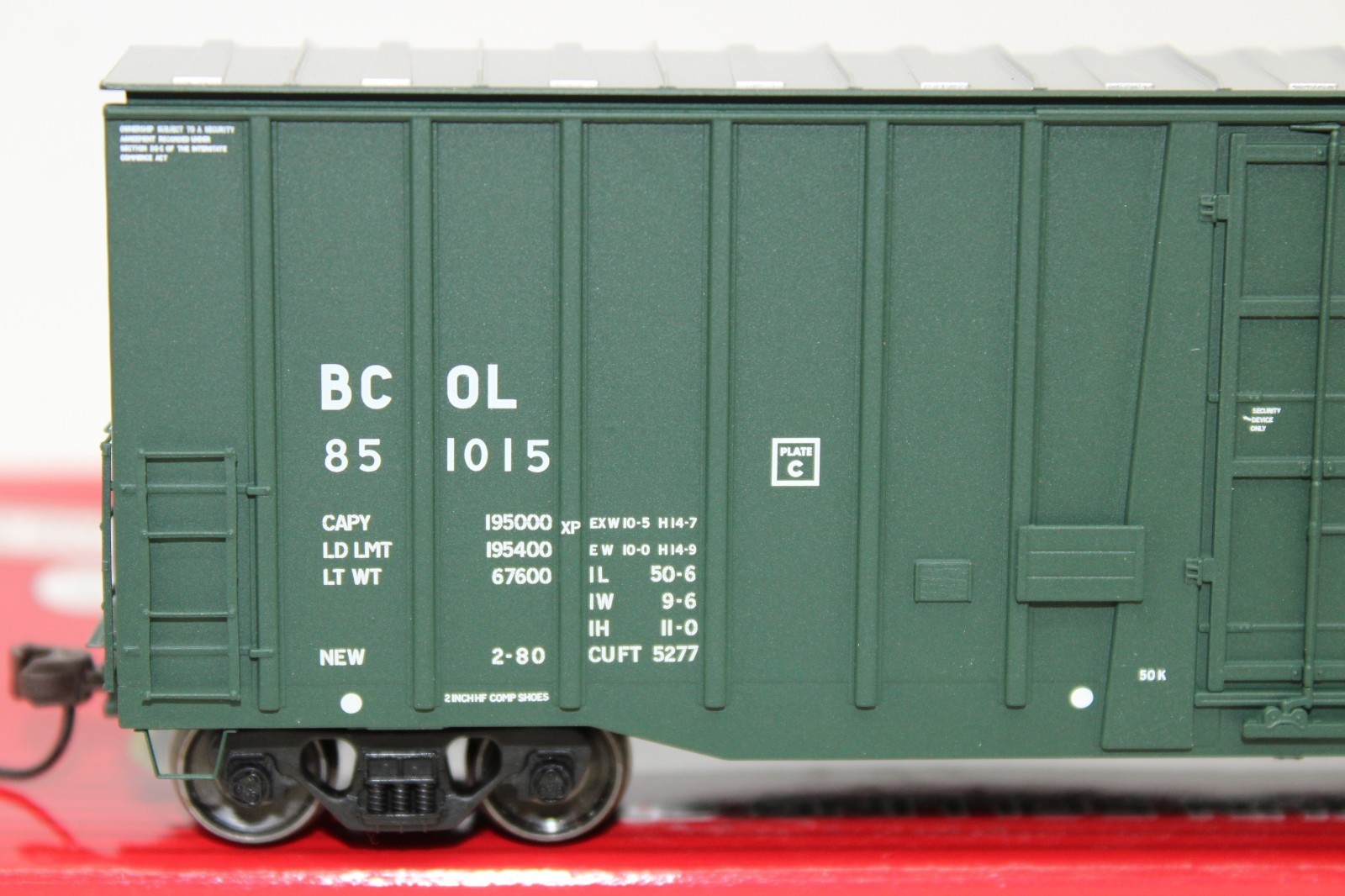 Atlas Master HO Scale BCOL British Columbia NSC 5277 PD Box Car #851015 NOS