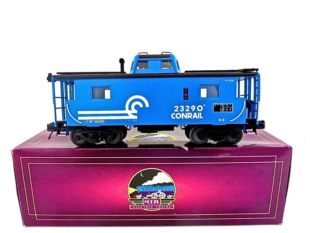 O Gauge MTH 20-91639 CONRAIL N8 Center Cupola Caboose Car Number 23290 Brand New