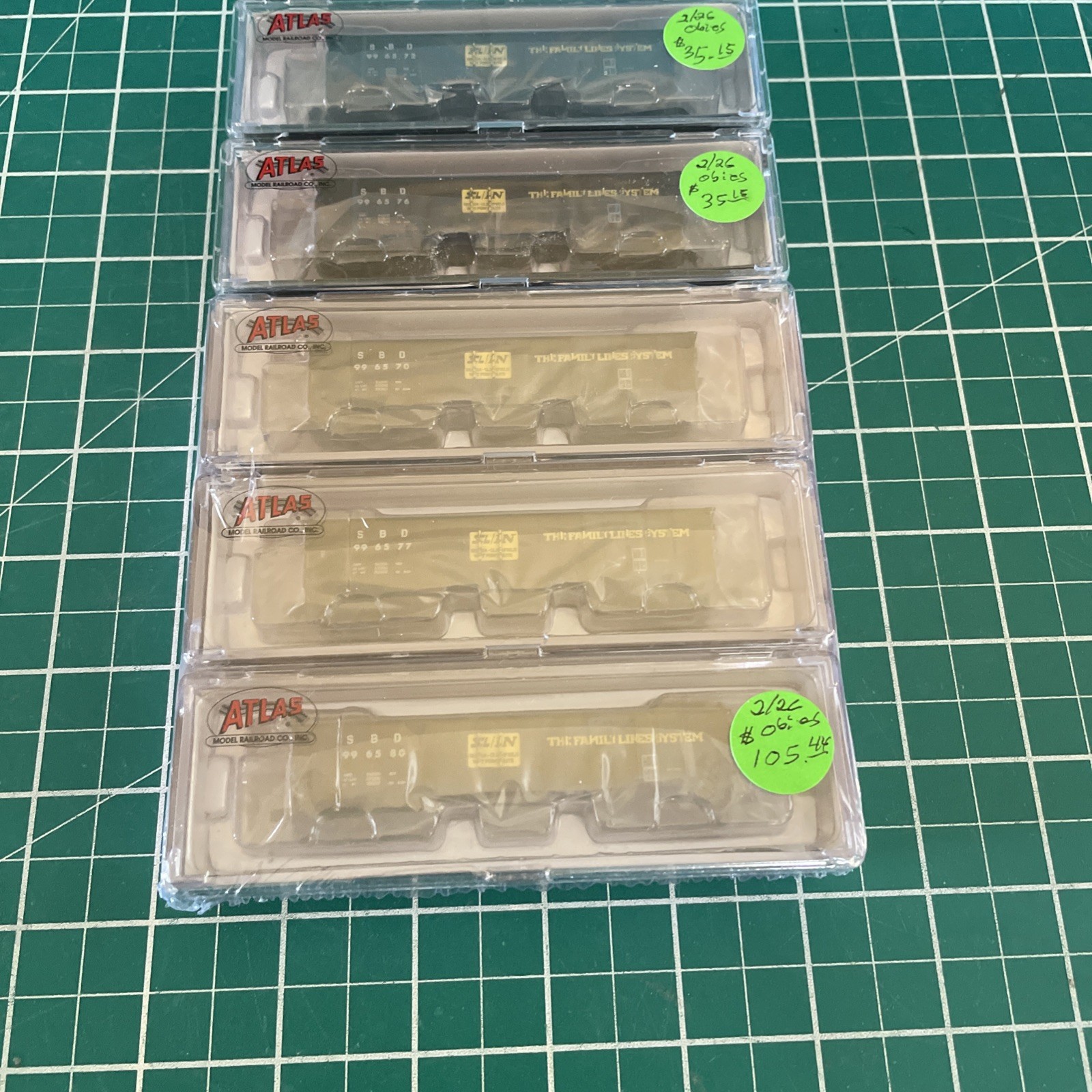 New! N-Scale Atlas PS-2760 Hoppers SCL/LN 5-Pack $ 175.74 Make Offer