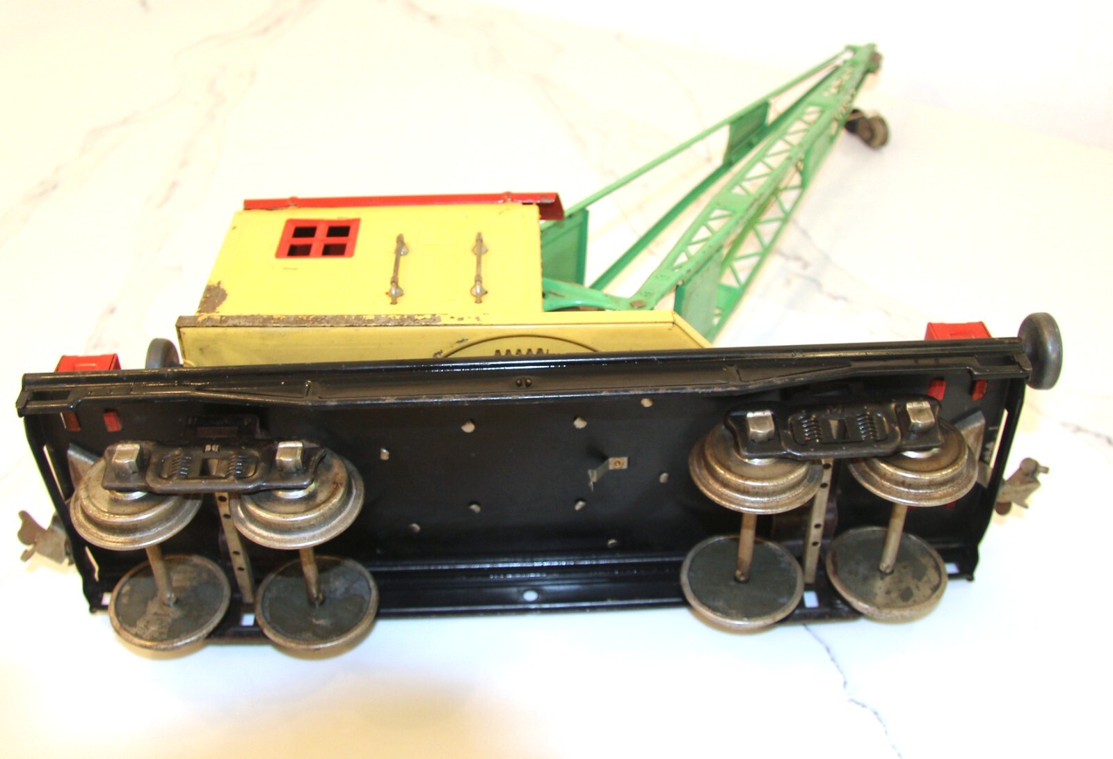 LIONEL 219 WORK CRANE Standard Gauge – Yellow Crane Car 1930-1939