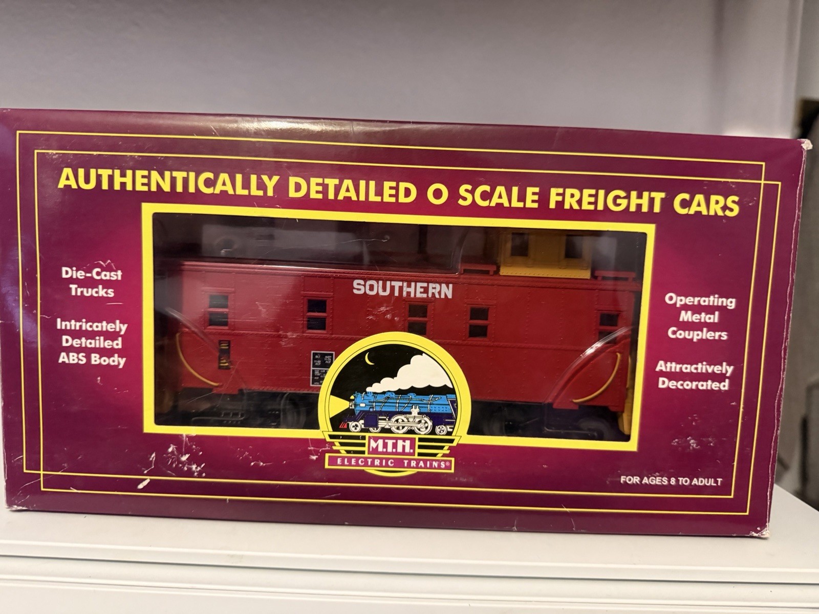MTH O Scale Southern Steel Caboose Red 20-91025 3-Rail AC Analog 1:48