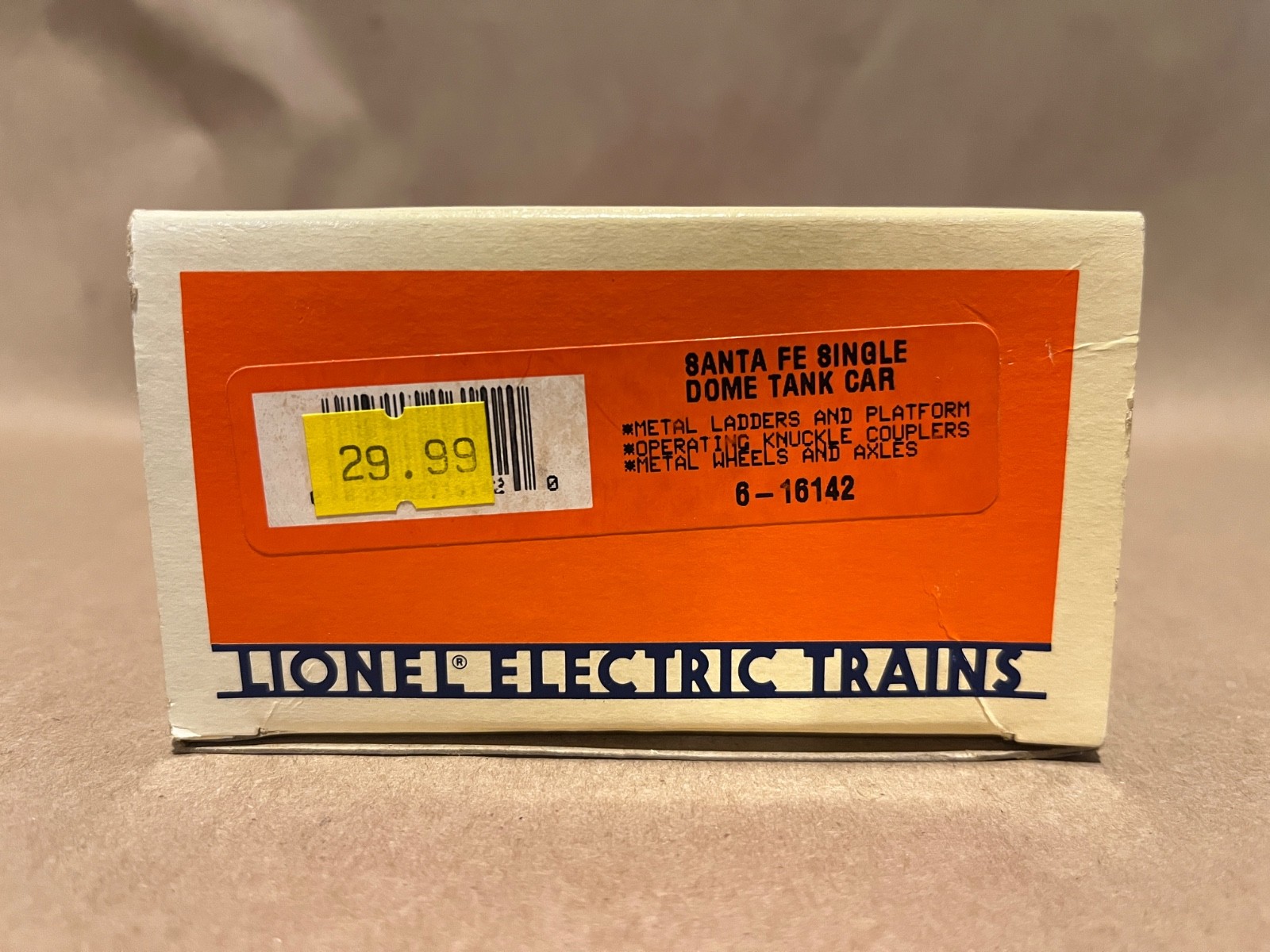 Lionel Santa Fe Single Dome Car 6-16142 In Original Box~ O Gauge ~Our# XS250