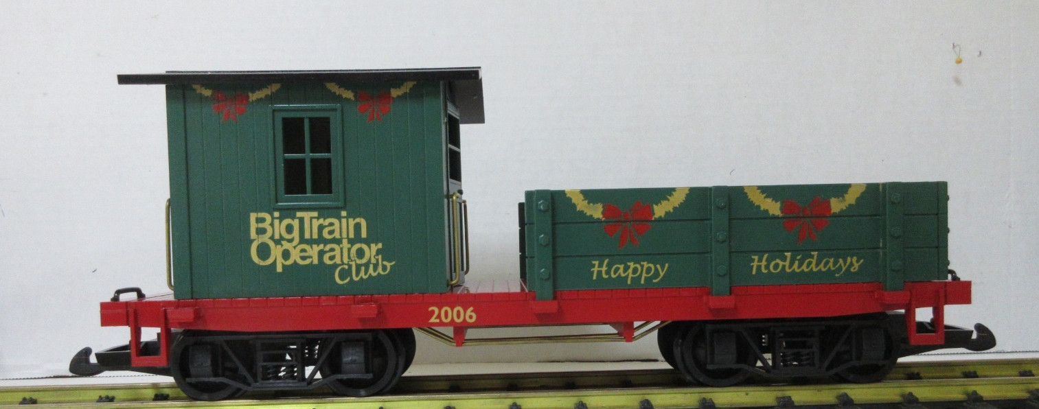 G SCALE HLW BTO 2006 HAPPY HOLIDAYS WORK CABOOSE NEW