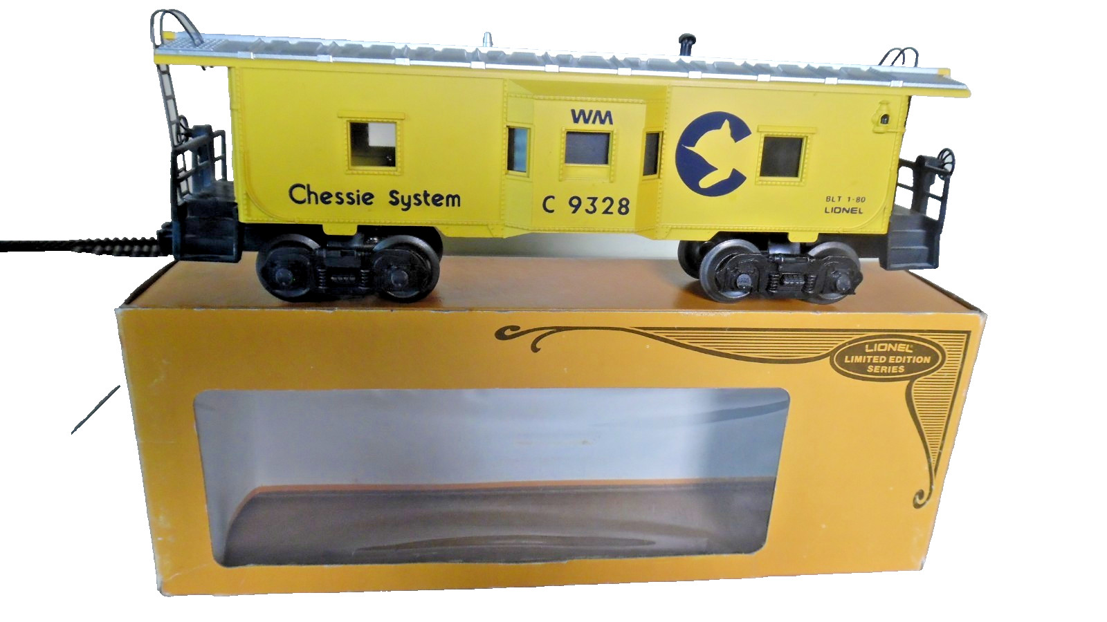 Lionel 9328 Chessie Bay Window Illuminated Caboose Lionel Limited Edition New