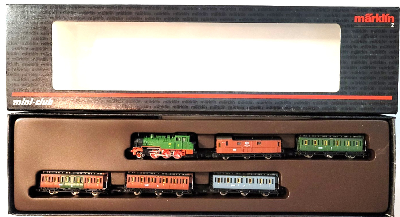 Z Marklin Mini-Club 8104 Prussian KPEV Passenger Train Set (Tested) #1
