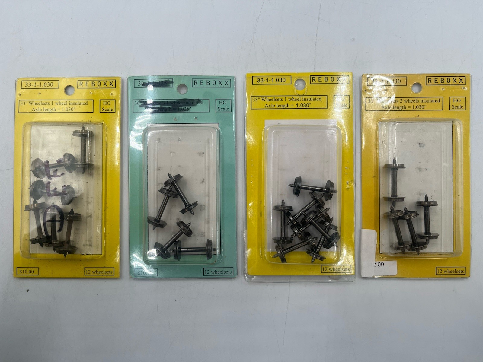 Ho Scale Reboxx Lot Of Various Wheelsets