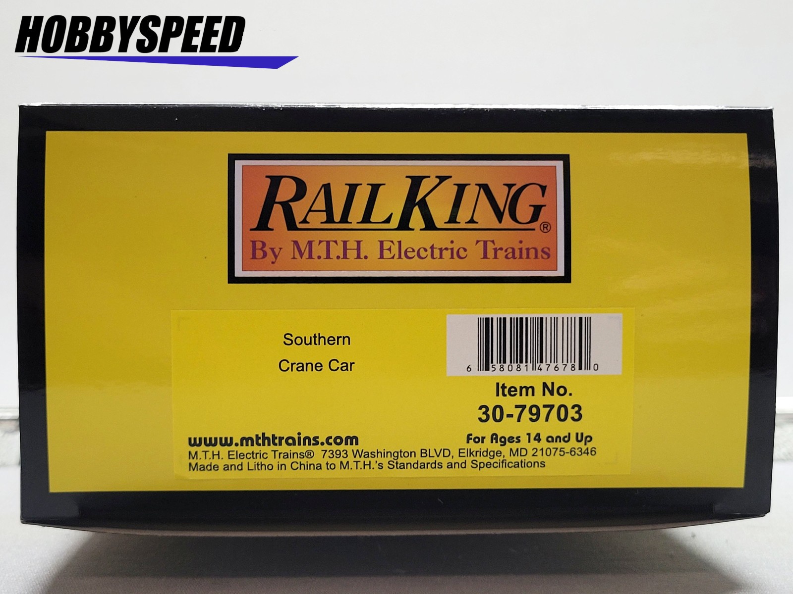 MTH RAILKING SOUTHERN CRANE CAR #903009 O GAUGE maintenance train 30-79703 NEW