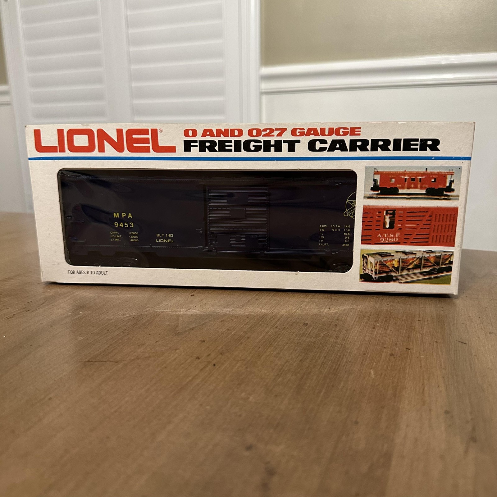 Vintage Lionel MPA Railroad Box Car 6-9453 O and 027 Gauge Freight Carrier NIB