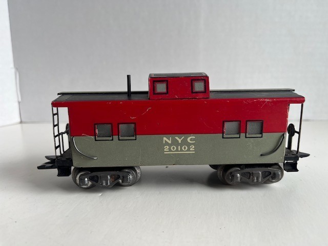 MARX – O Gauge – New York Central -Pressed Steel CABOOSE E – NYC 20102 -Vintage!