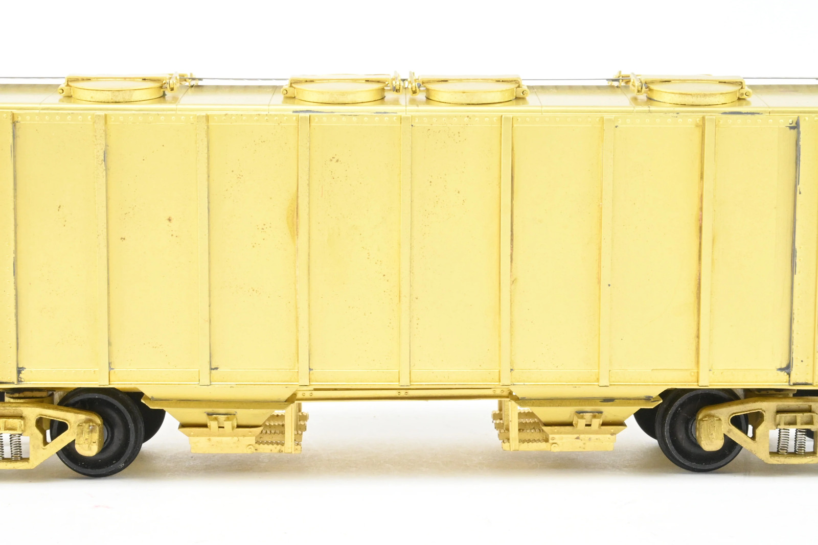 O Pecos River Brass ACF 34′ Covered Hopper Closed Sides/Round Hatches Rebuilt