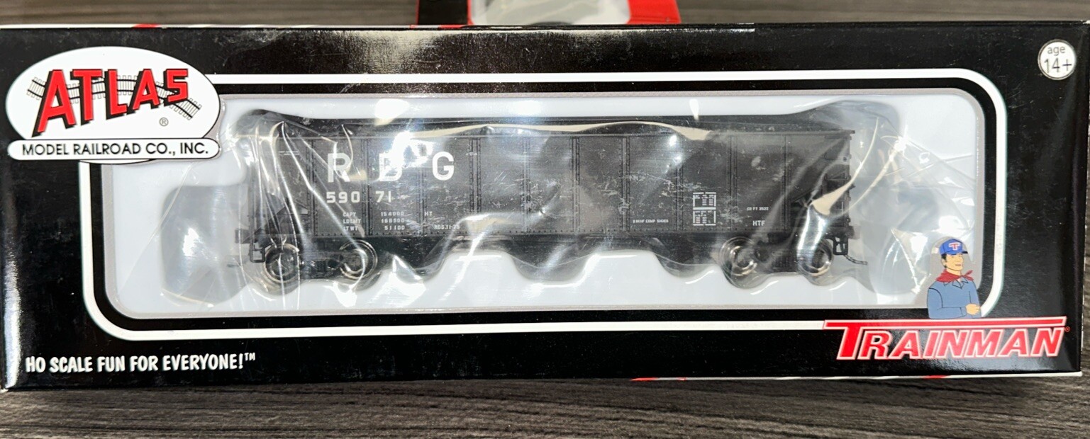 ATLAS Trainman HO RTR #20000971 AAR 70-Ton 9-Panel Hopper Reading NIB