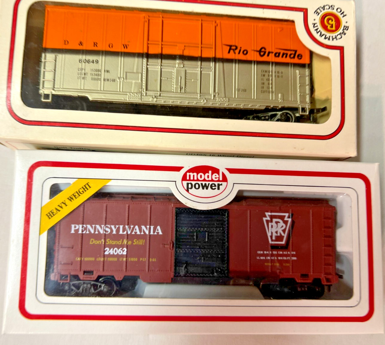 HO Freight cars -various types/road names – cabooses, box cars, gondola, tank ca