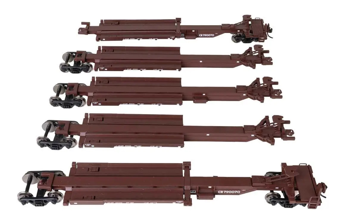 Walthers 910-5266 HO CR 263′ Five-Unit All-Purpose 48′ Spine Car RTR #790070