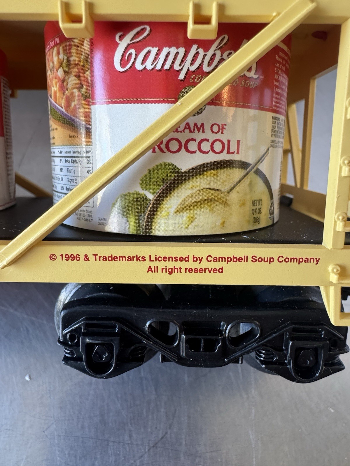 K-Line Campbells Soup Vat Car K675401 125th Anniversary O Gauge 1996 Top Doors