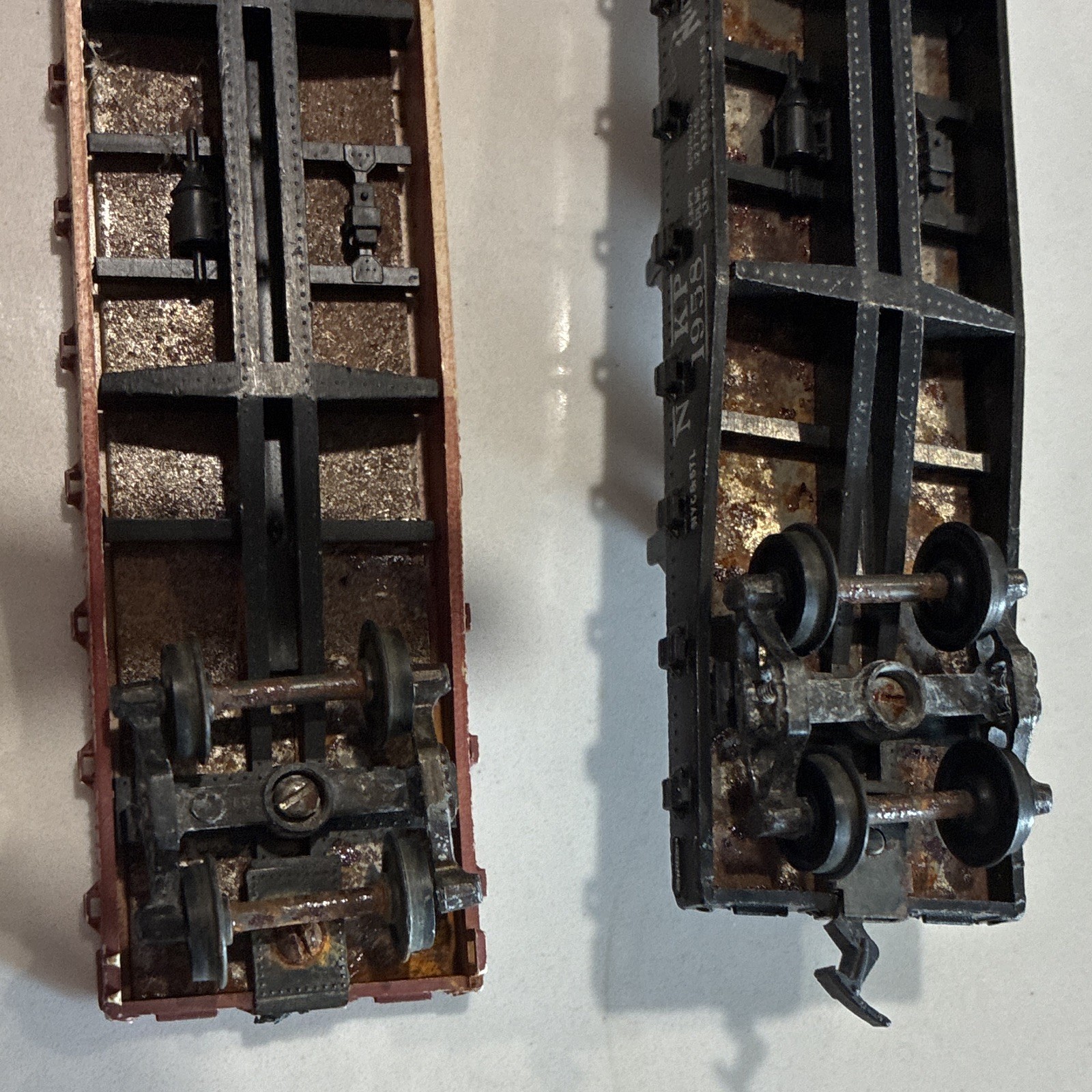 O Gauge 3-Rail Hopper Cars NKP 1958 Reading RDG 9440 Black Brown