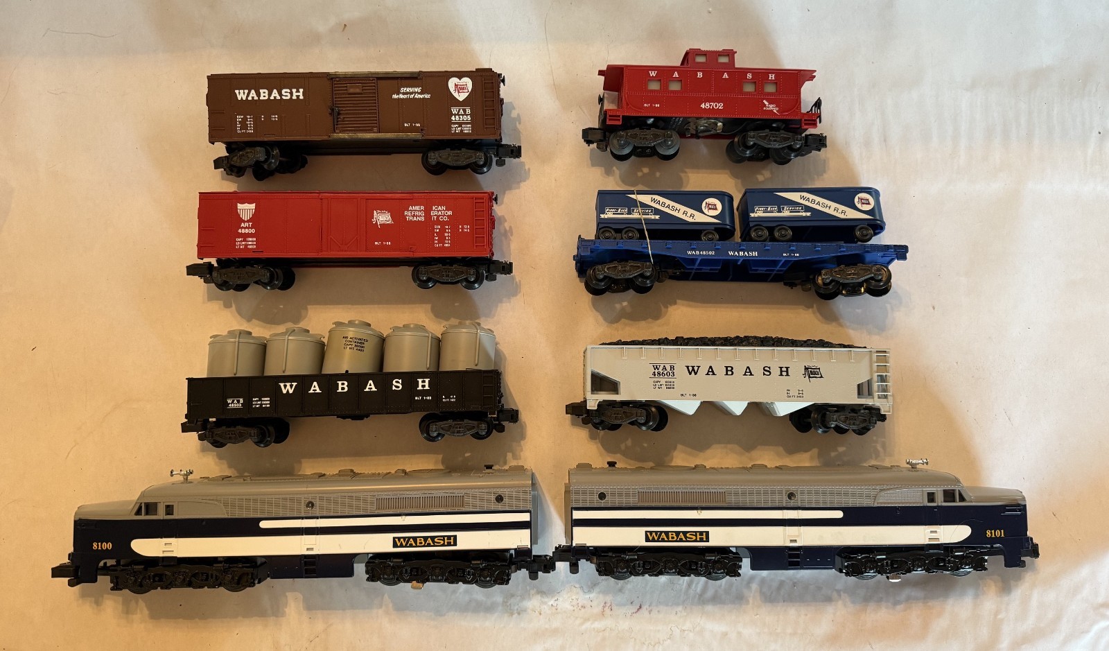 American Flyer Boxed 6-48100 Wabash Freight Set 1988 – Factory New