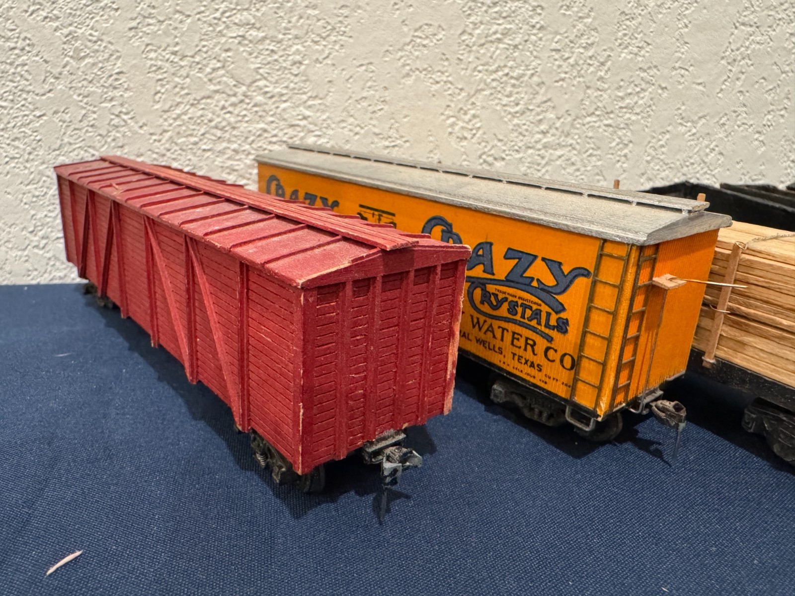 Large Lot of HO Scale Train Cars/Decor (Hand Made?)