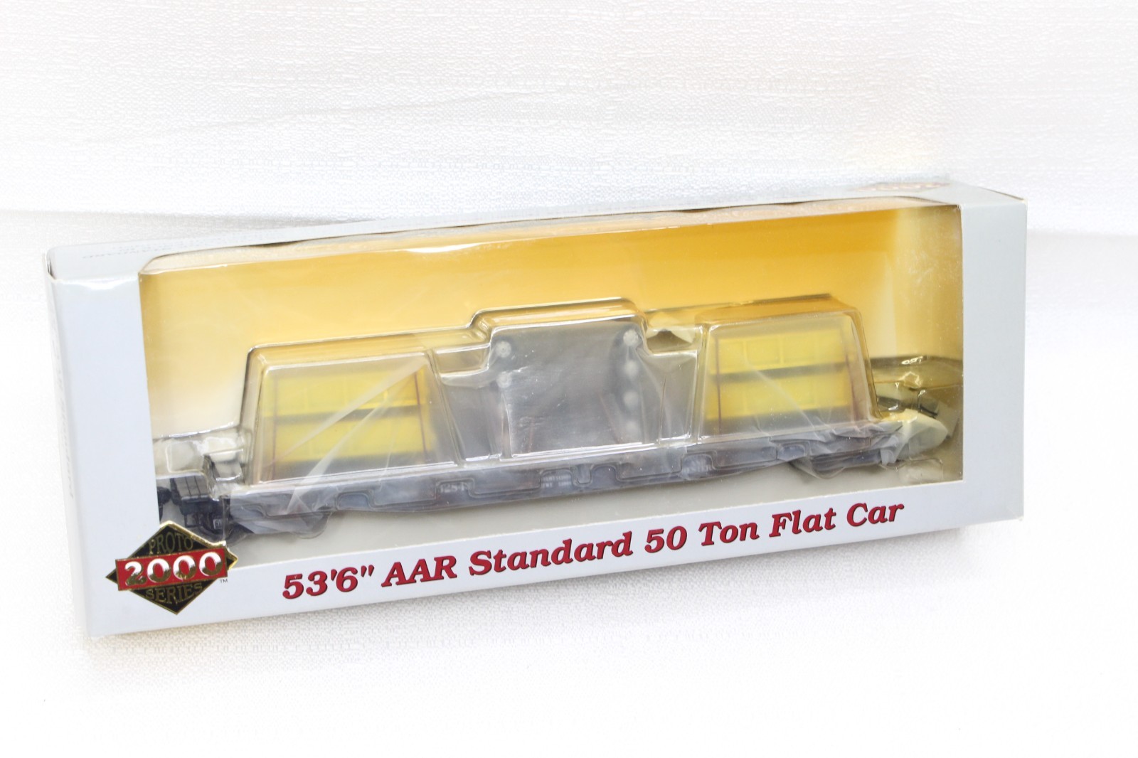 PROTOSERIES 2000 AAR STANDARD 50 TON FLAT CAR MODEL TRAIN FREIGHT CAR