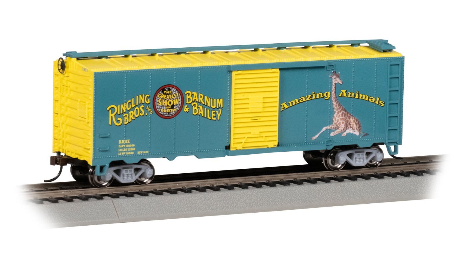 Bachmann 16616 HO Ringling Bros. and Barnum & Bailey Giraffe Boxcar