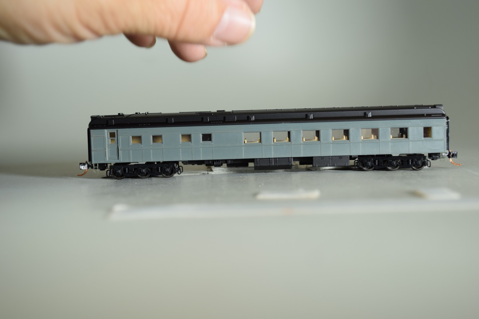 92136 N Scale Micro Trains 83′ HEAVY WEIGHT DINER CAR UNPAINTED