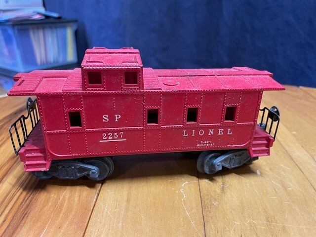 Vintage Lionel Caboose 2257 with Coil Truck