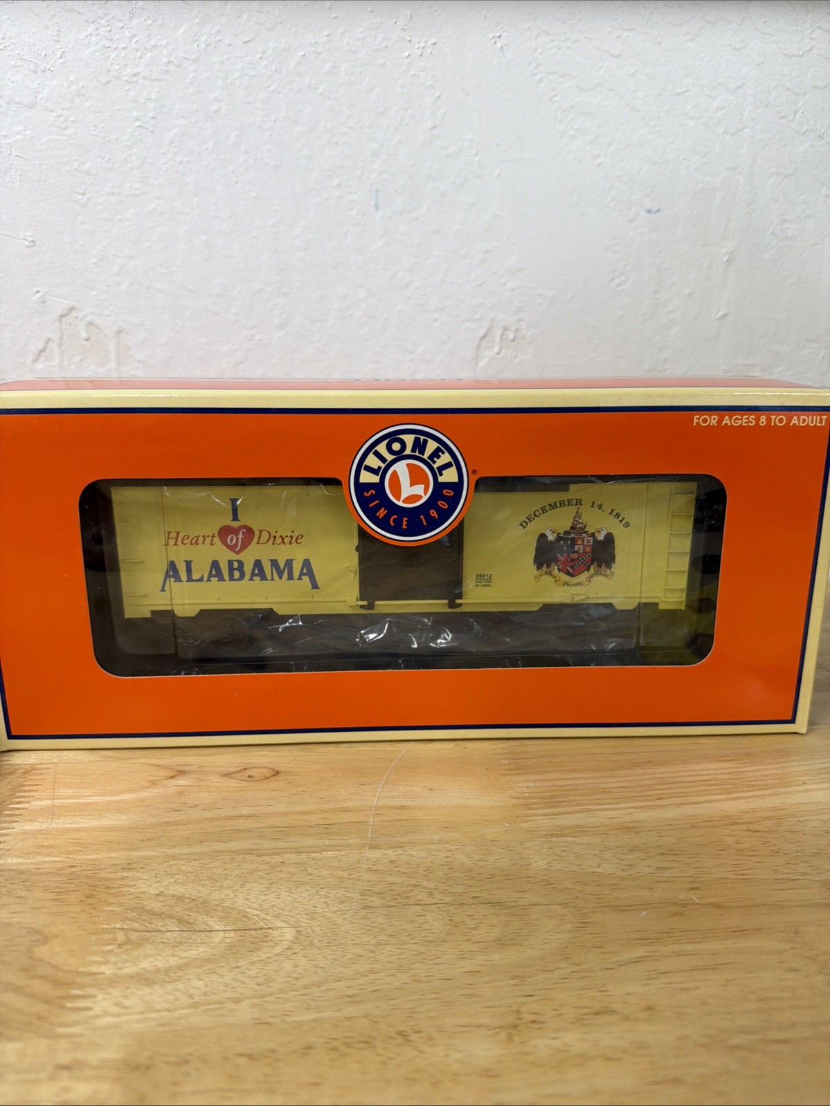 Lionel 6-29912 O Gauge “I Love Alabama” Boxcar LN In Box