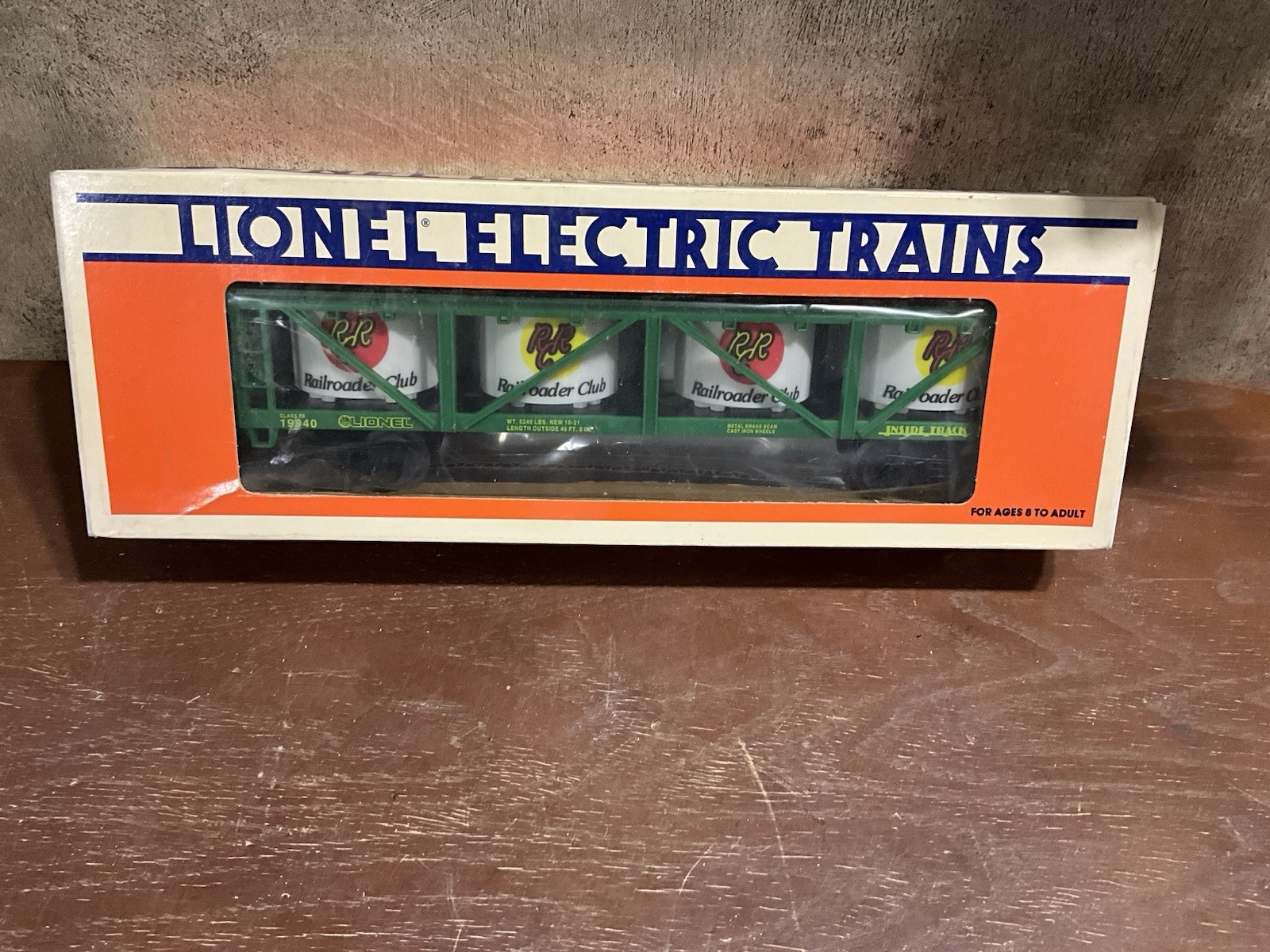 VINTAGE LIONEL 1996 INSIDE TRACK VAT CAR 19940 O SCALE NEW IN BOX