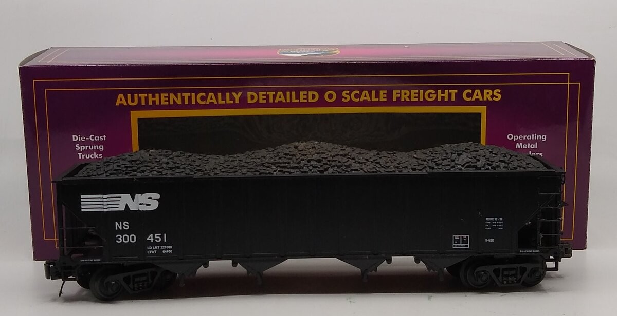 MTH 20-97621 O Norfolk Southern 4-Bay Hopper Car #300451 LN/Box