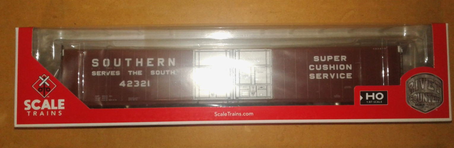 HO SCALETRAINS RIVET COUNTER THRALL 86′ BOXCAR SOUTHERN RAILWAY SOU #42321