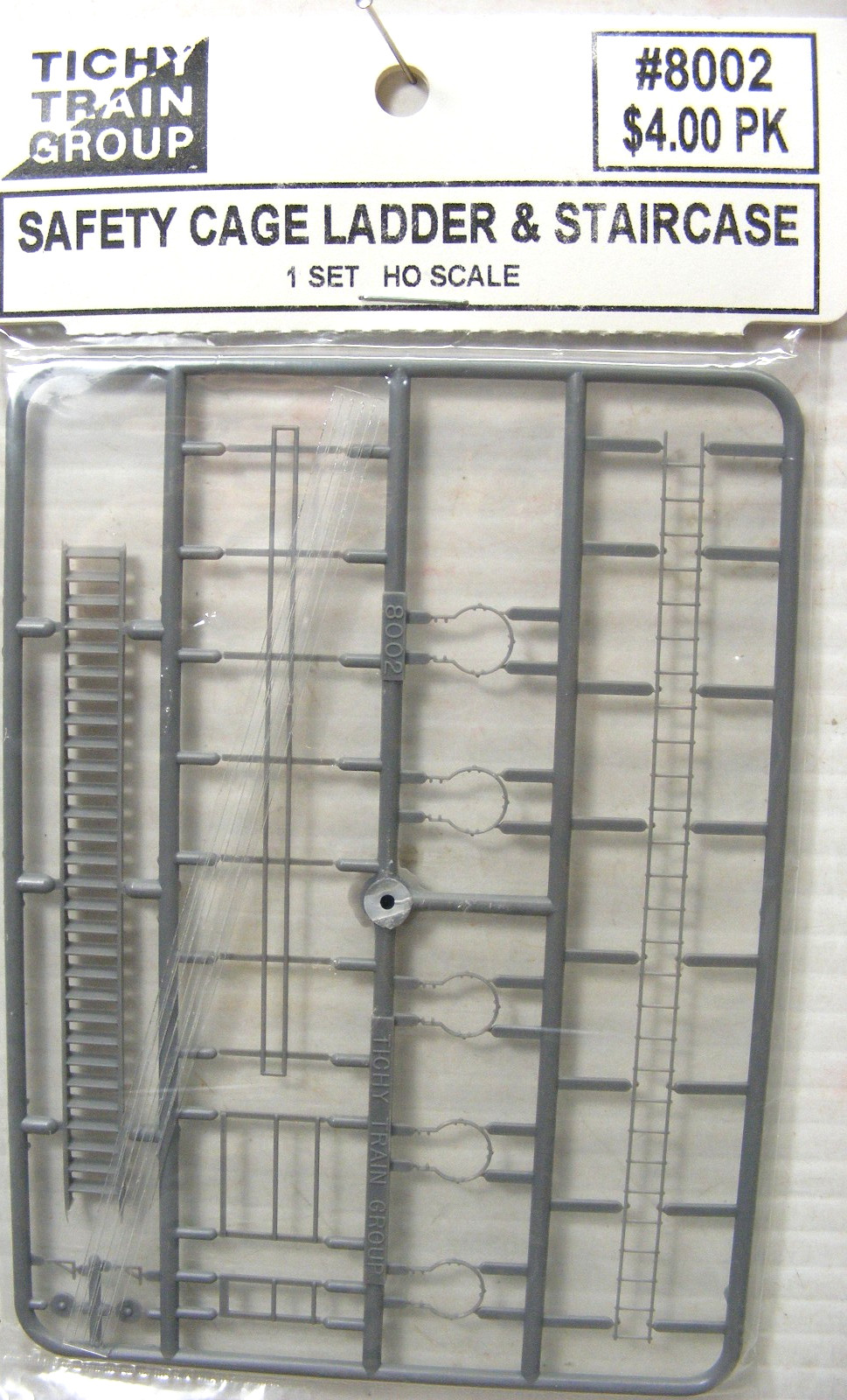 Tichy Group #.8002 Safety Cage Ladder & Staircase HO Scale (1 set)