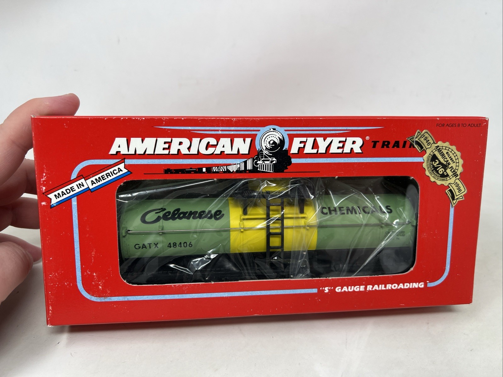 S-Gauge American Flyer 6-48406 Celanese Chemicals Tank Car New In The Box