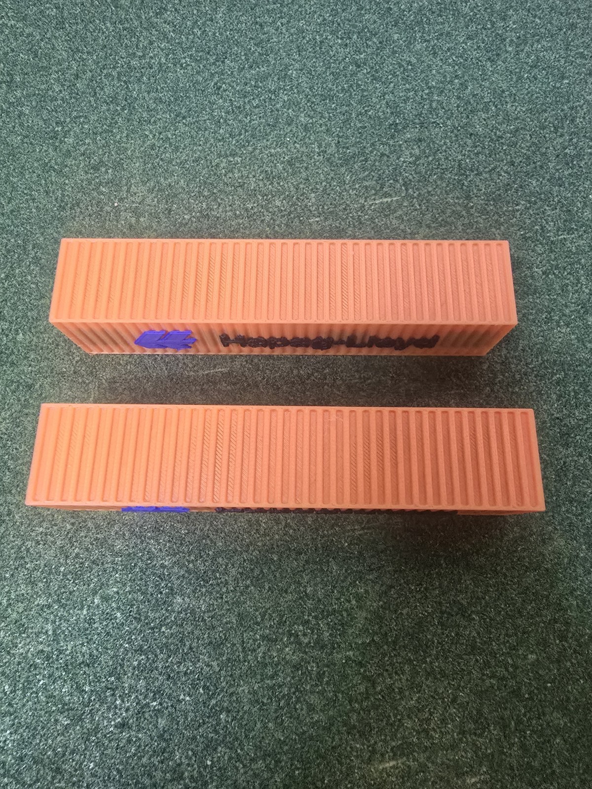4 Pack HO 1/87 Scale 40′ Shipping Containers Hapag-lloyd Road Name FreeShip