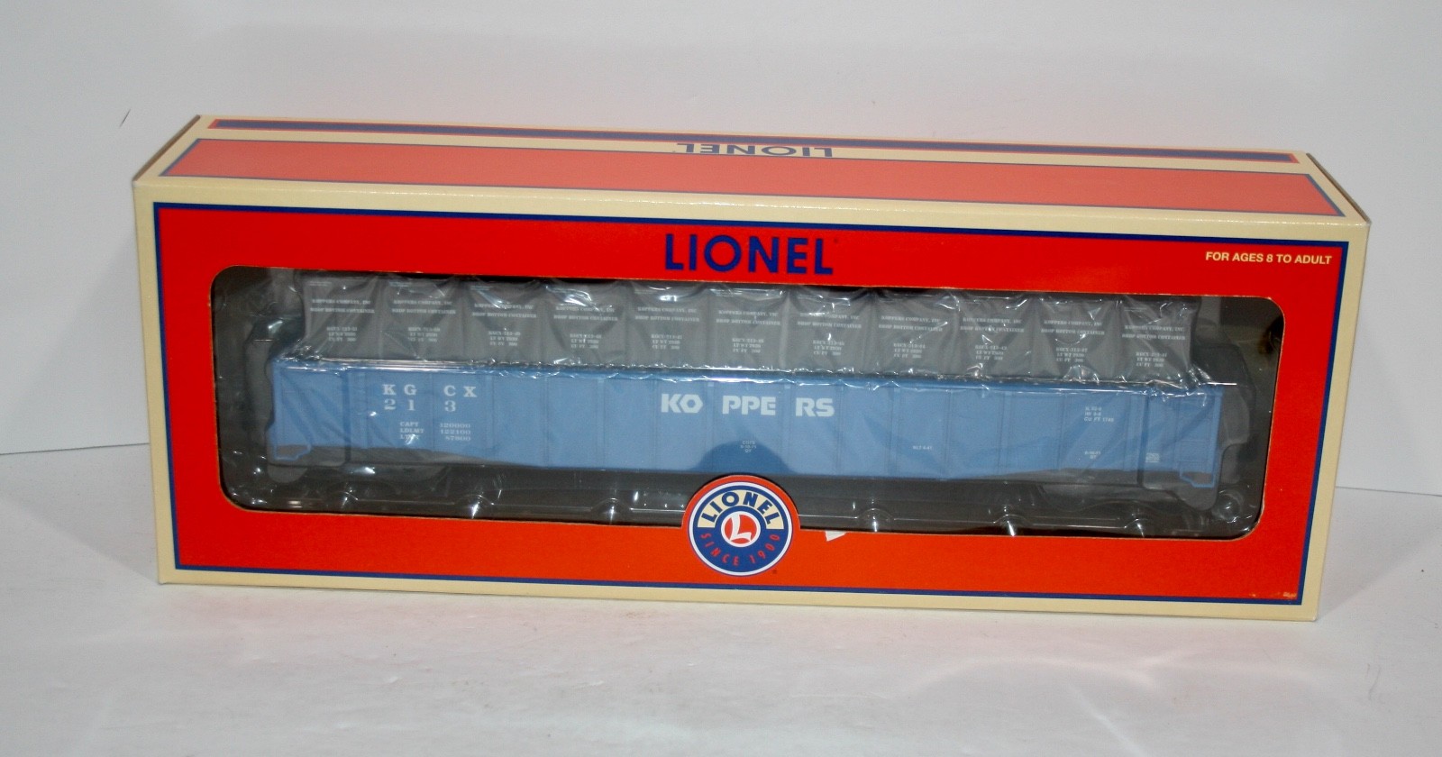 Lionel O Gauge Koppers PS-5 Gondola W/Containers 6-17475 NIB