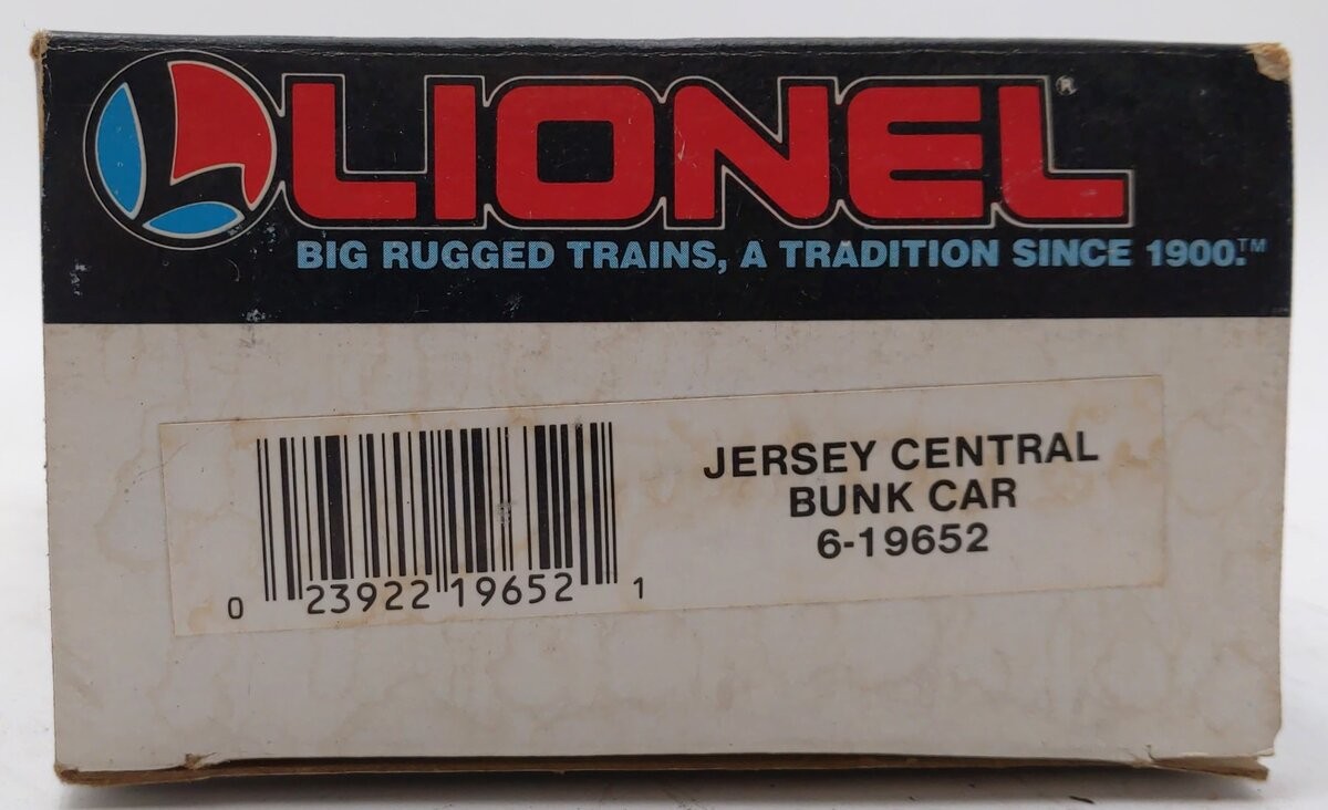 Lionel 6-19652 O Gauge Jersey Central Bunk Car LN/Box