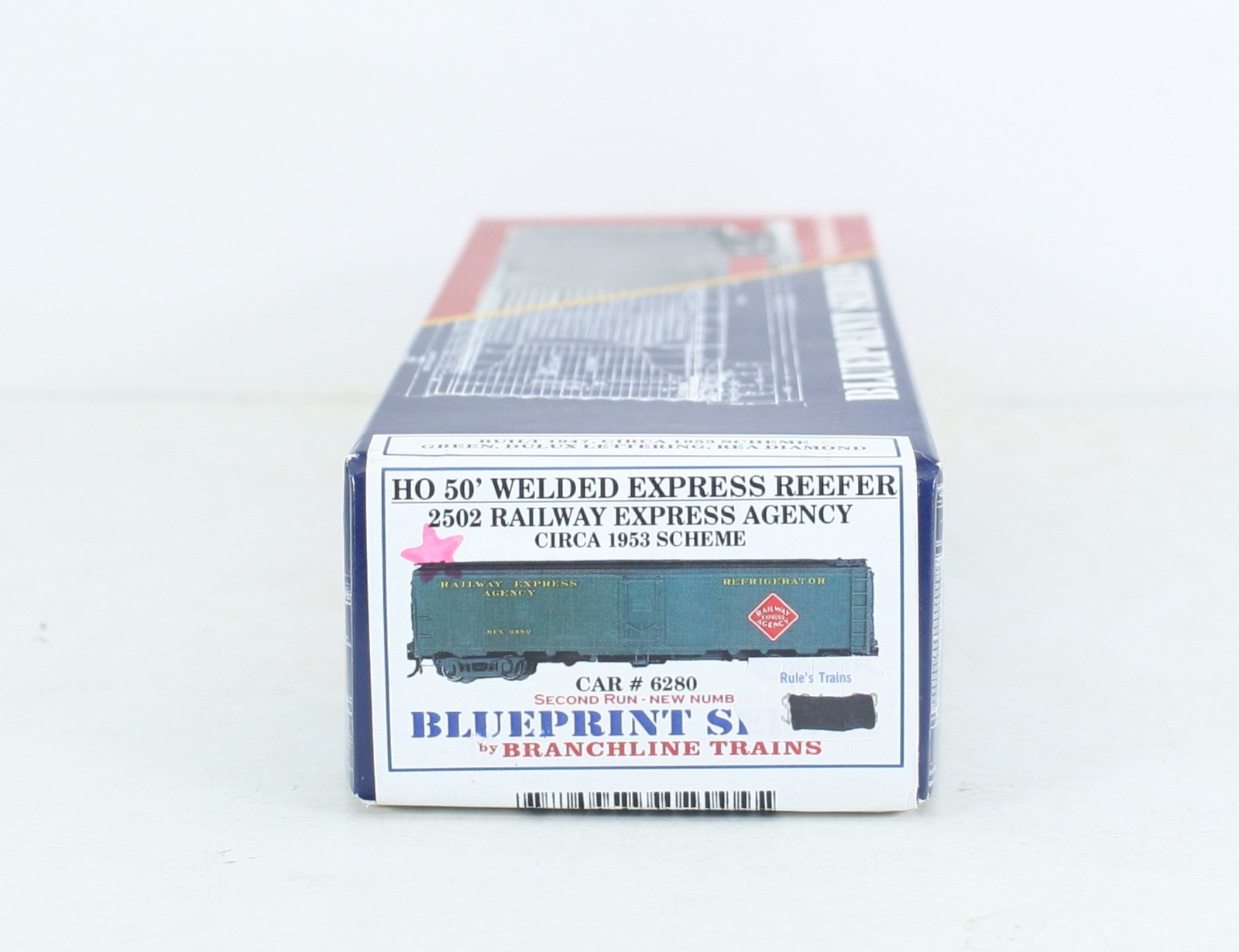HO Branchline Blueprint 2502 Railway Express Agency 50’ Express Reefer #6280