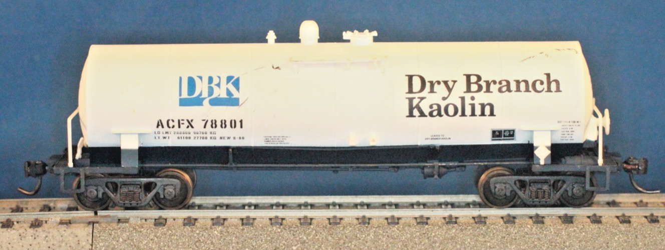 JP HO Atlas 1706 ACFX Dry Branch Kaolin 13K Gallon Modern Tank Car #78801 READ