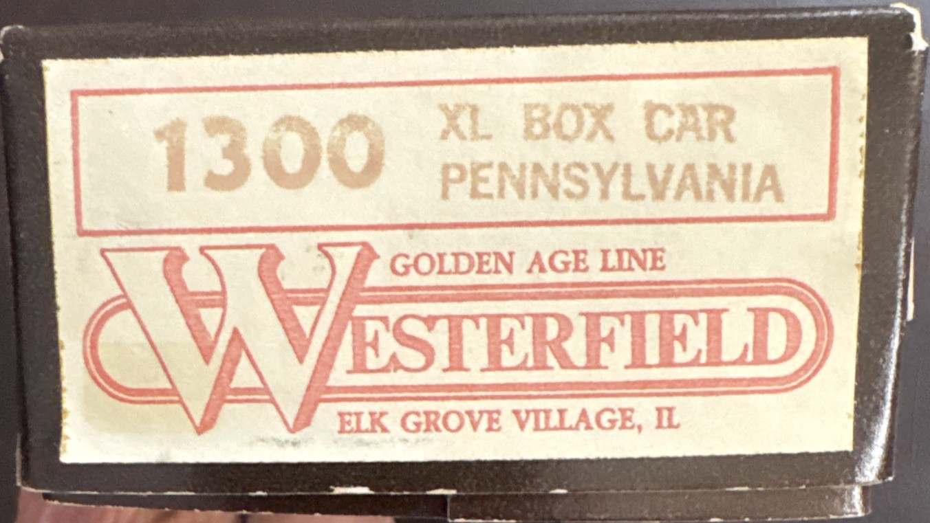 Westerfield #1300 PRR XL Box Car Resin Kit Pennsylvania HO Scale NOS