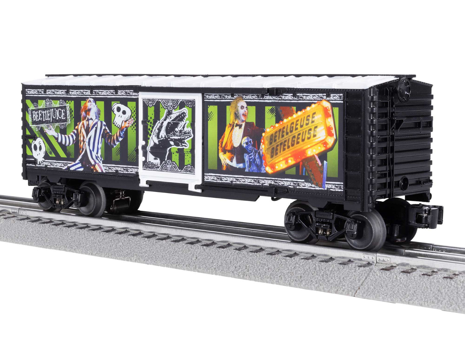 Lionel 2528010 Beetlejuice lighted boxcar Halloween Custom Box