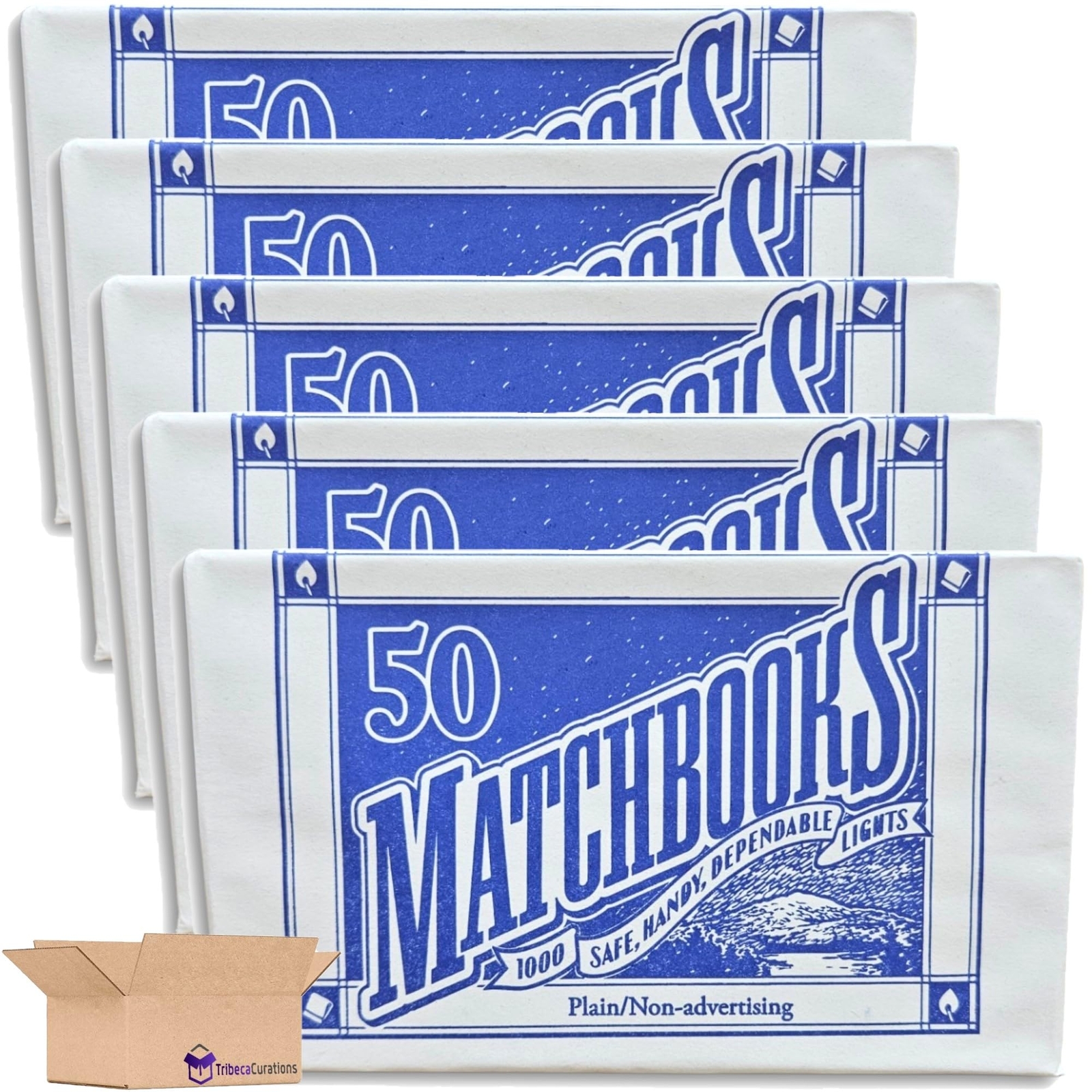 Plain White Matchbooks Value Pack | 50 Count Box | Pack of 5