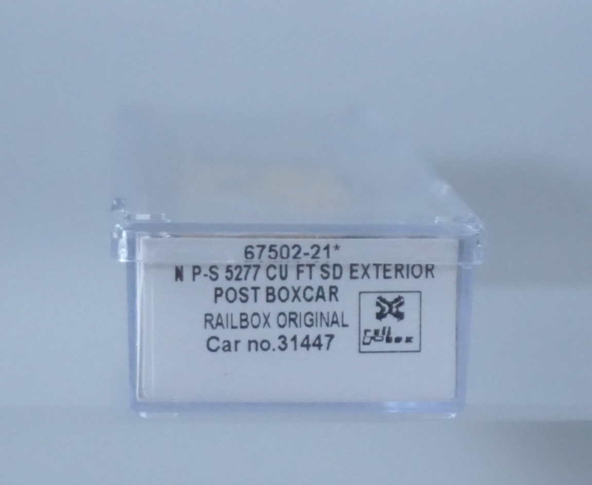 InterMountain RAILBOX ORIGINAL 31447 N Scale Box Train Car – 67502-21