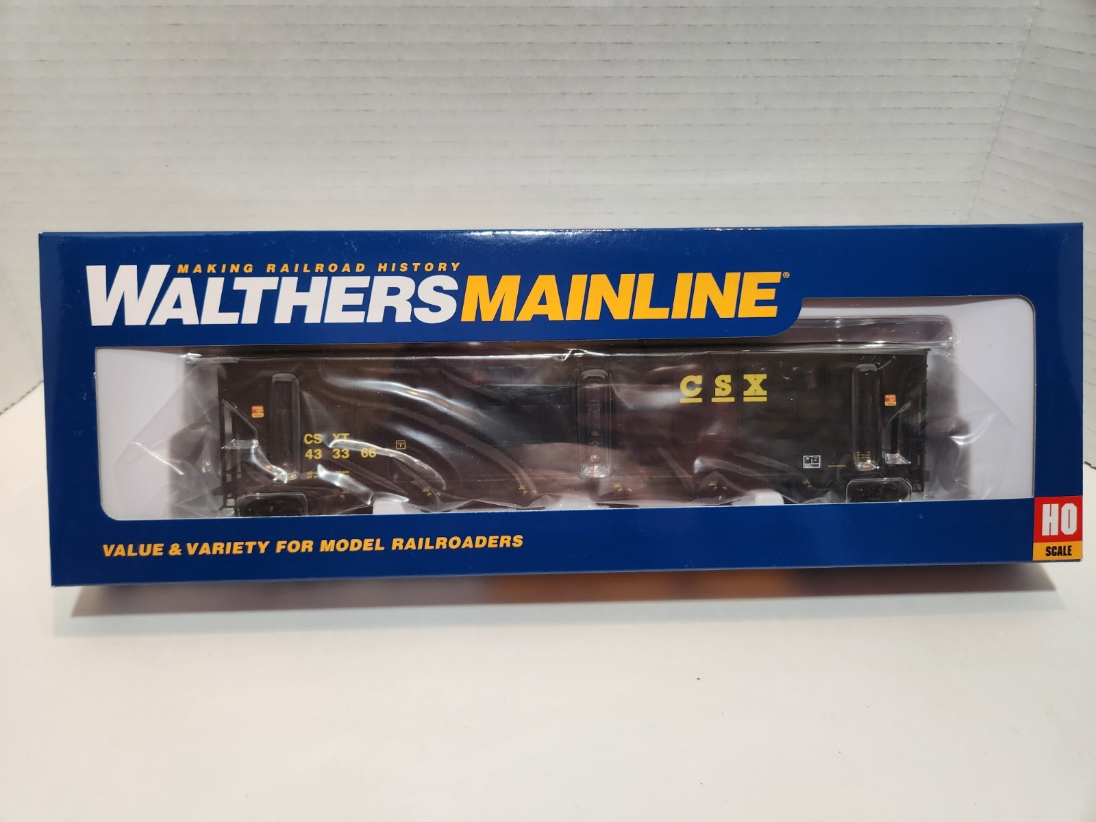 HO Scale Walthers Mainline Greenville 7k Cu. FT. Wood Chip Hopper CSX#433366