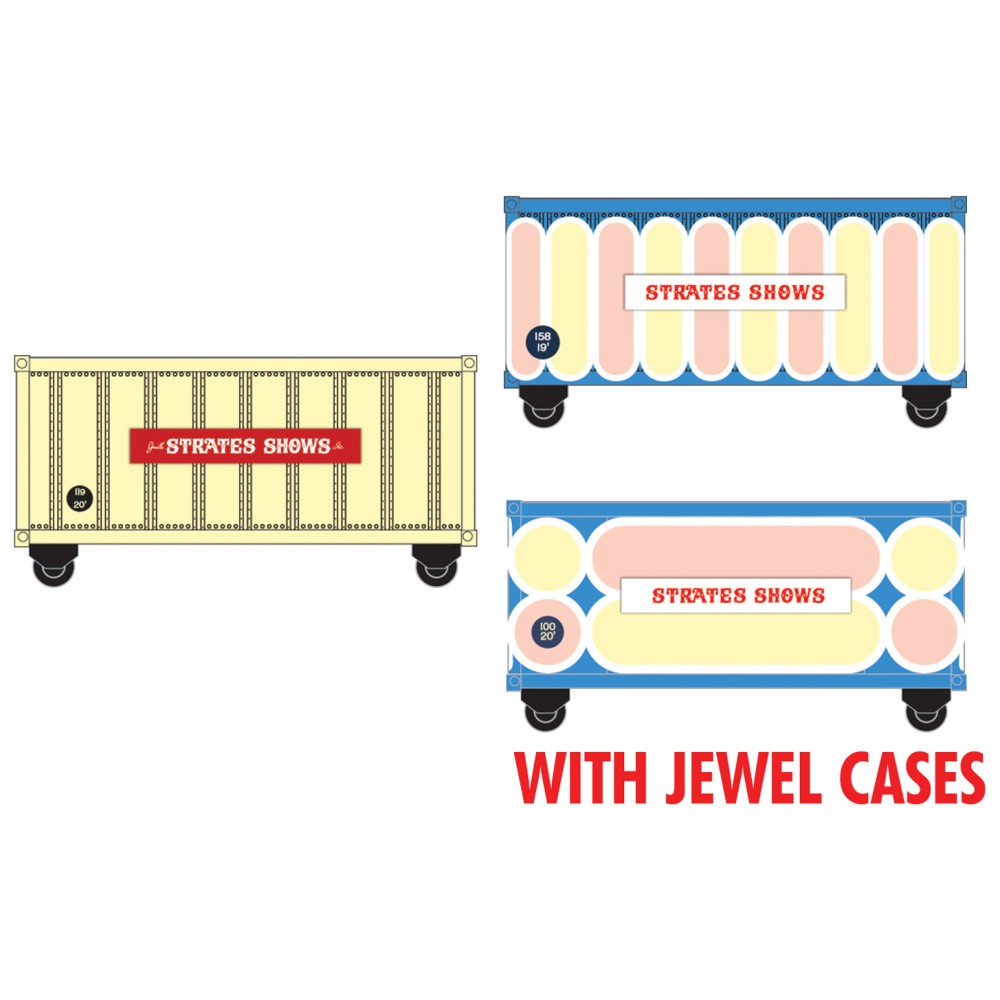 Micro Trains ~ N Scale ~ 20′ Containers ~ Strates Shows ~ 3-Pack #1 ~ 98302272