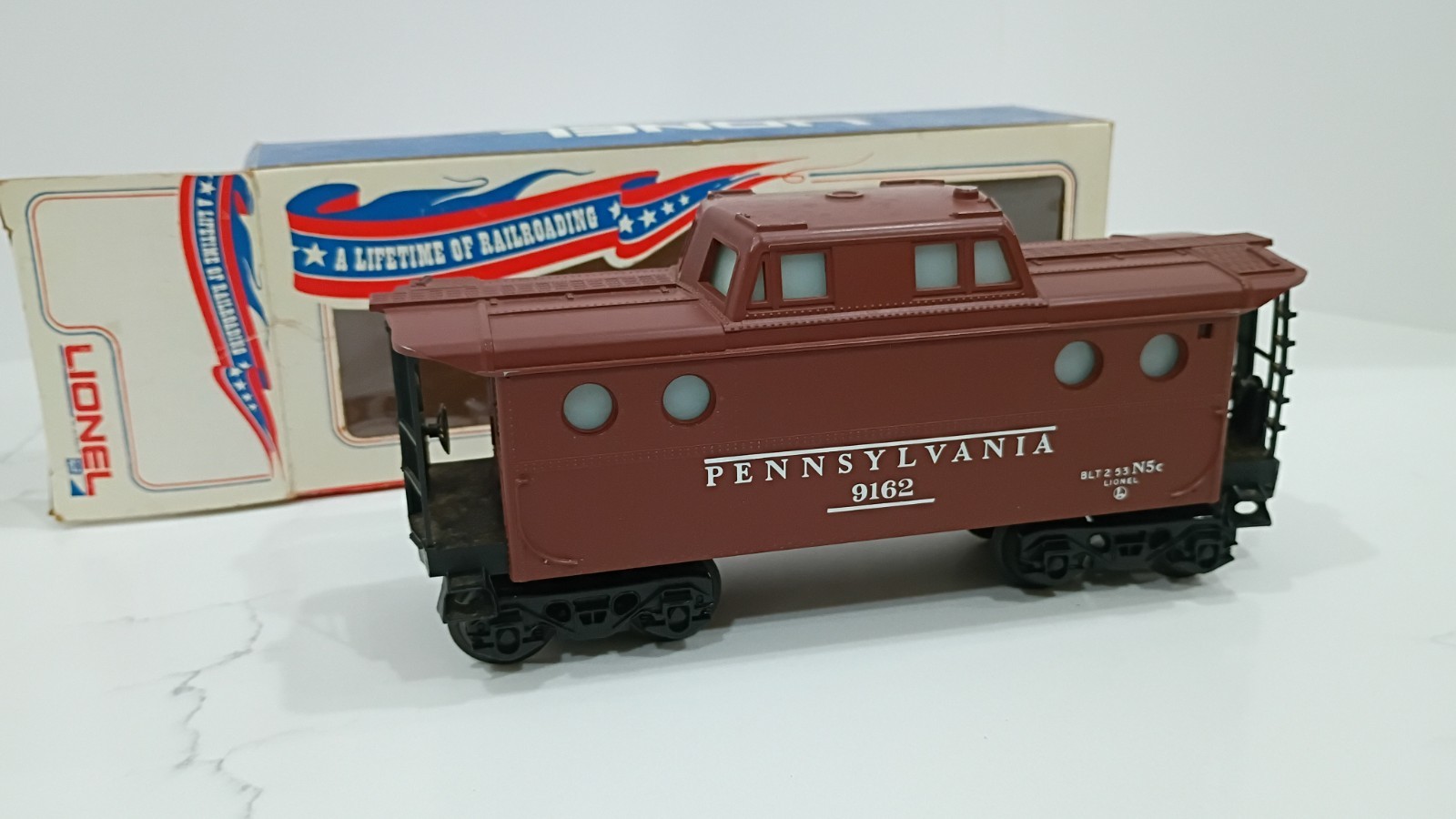 Lionel Pennsylvania O Gauge N5c Caboose 9162 Brown/Black Plastic Analog