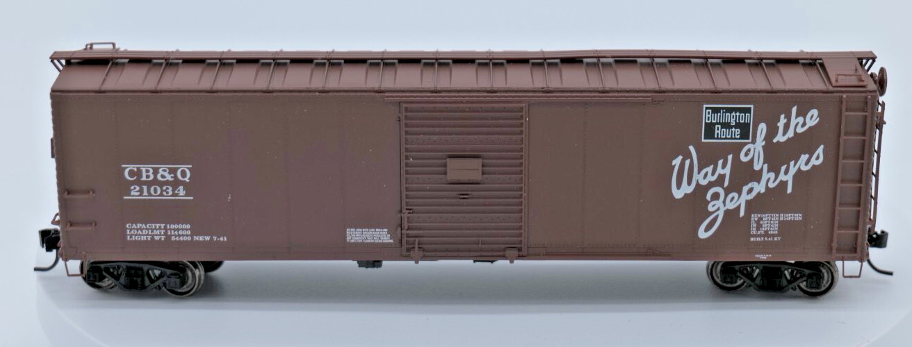 Life-Like 21782 HO Proto 2000 Series 50′ Single Door Box Car CB & Q #21034
