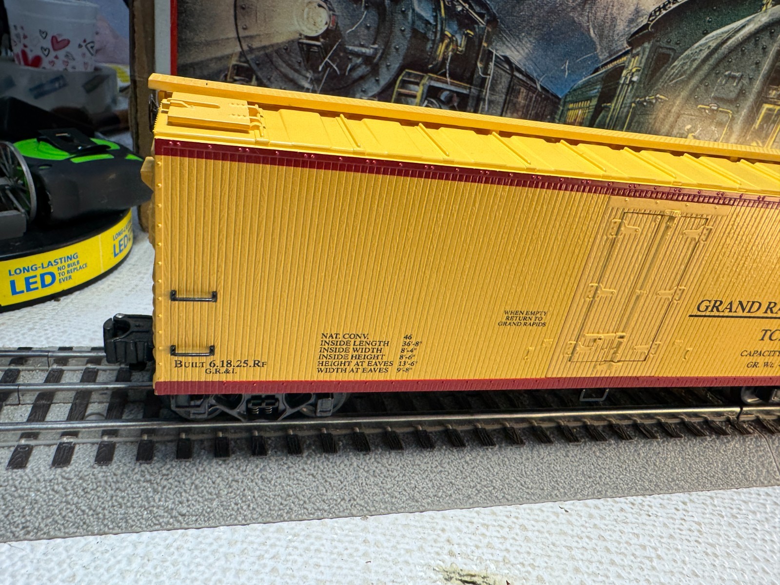 🚂 K-LINE -STANDARD O – Dairy Products Grand Rapids & Indiana REEFER⚡ L2136